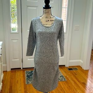 Liz Lange Maternity Heather Grey Mid-Length Dress sz Medium